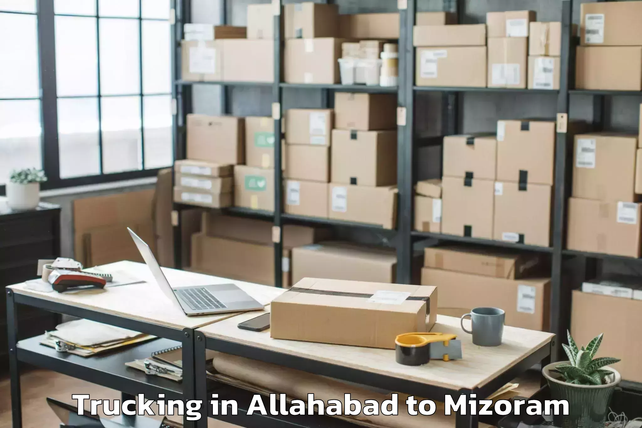 Hassle-Free Allahabad to Aizawl Trucking